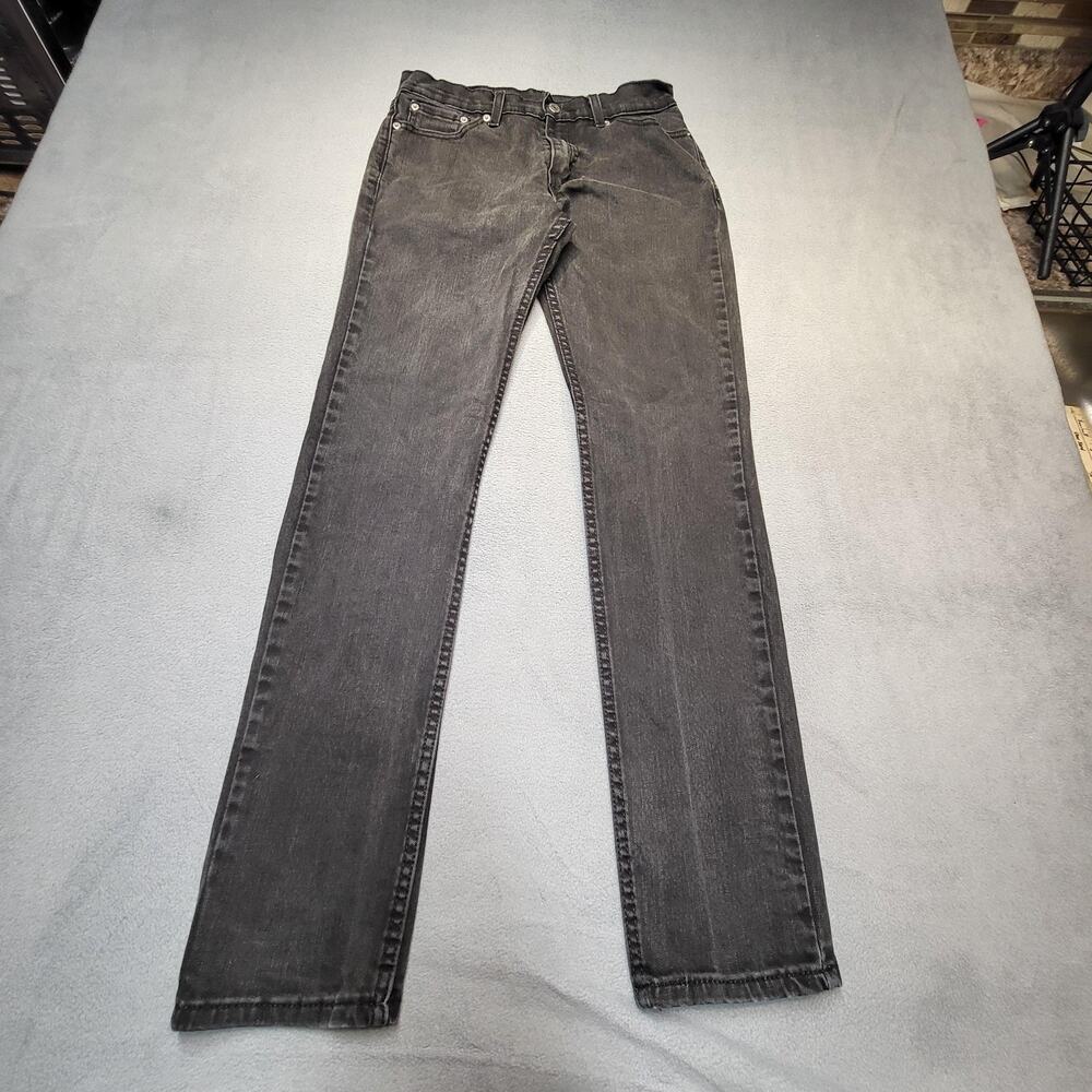 Levis 511 Jeans‎ Mens 28x31 Black Slim Fit Stretch Denim Tapered Leg Pants